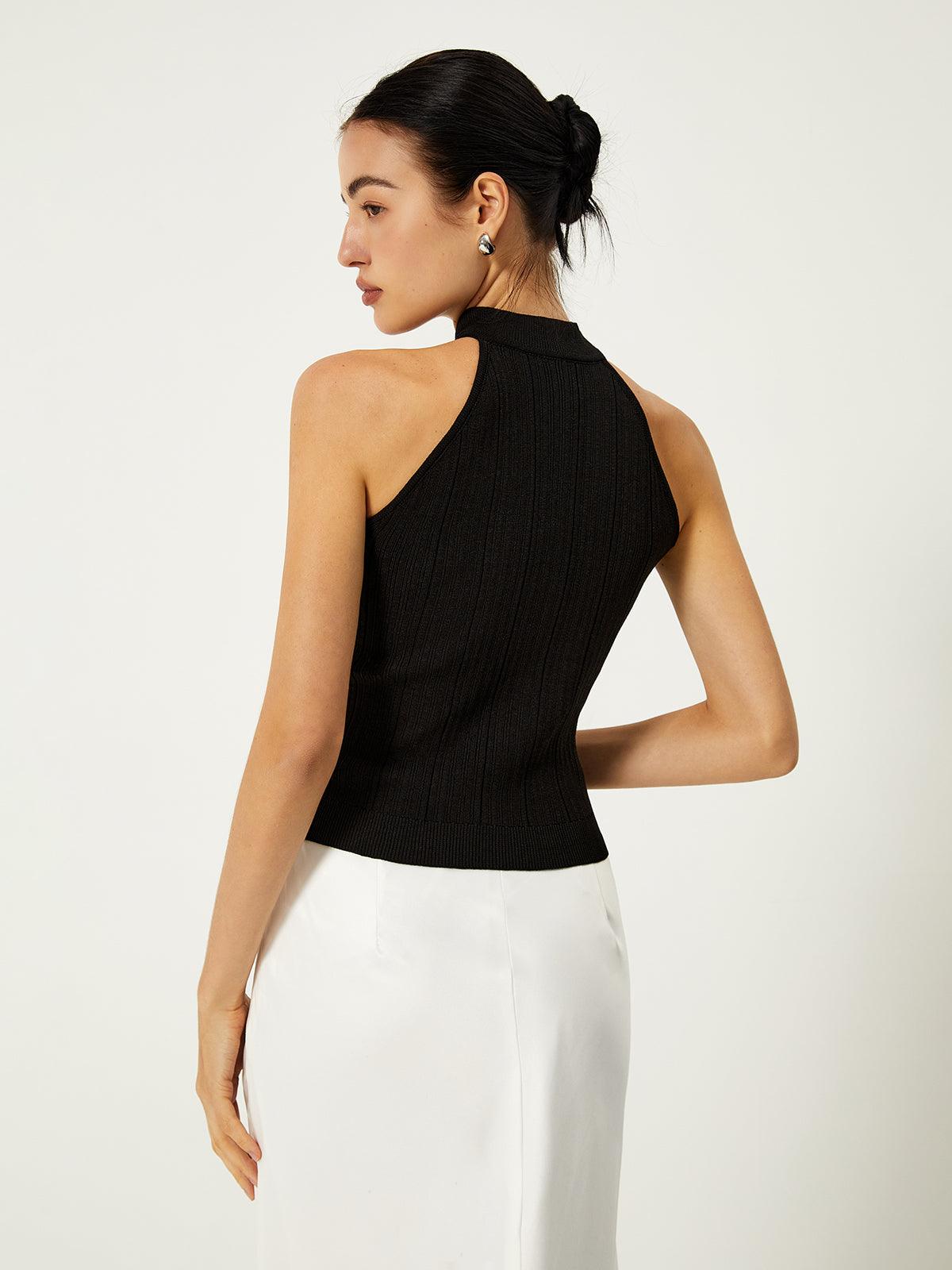 Asymmetrical Button Sweater Vest Asymmetrical Button Sweater Vest