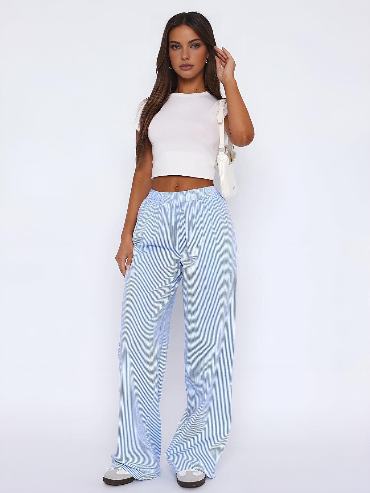 Styling Striped Long Pants Styling Striped Long Pants