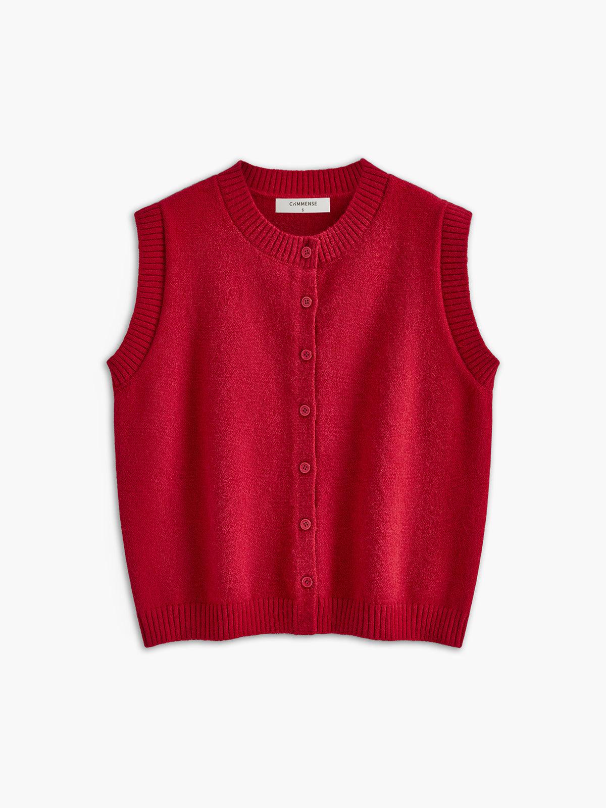Casual Button Up Sweater Vest Casual Button Up Sweater Vest