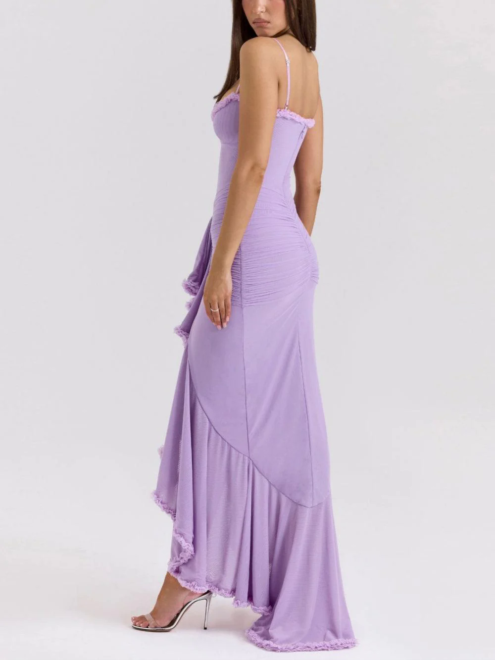 Off-the-shoulder mesh maxi dress Off-the-shoulder mesh maxi dress