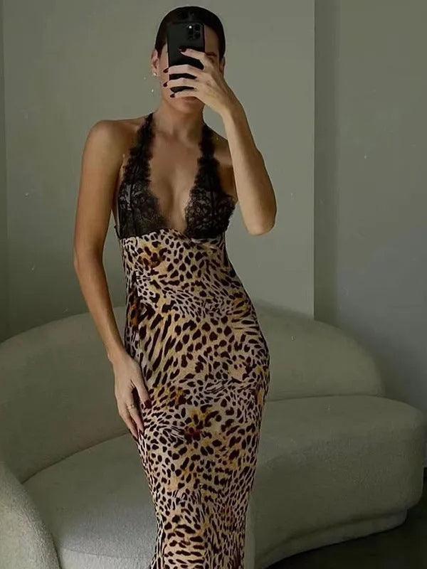 Lace Panel Sheer Maxi Dress Lace Panel Sheer Maxi Dress