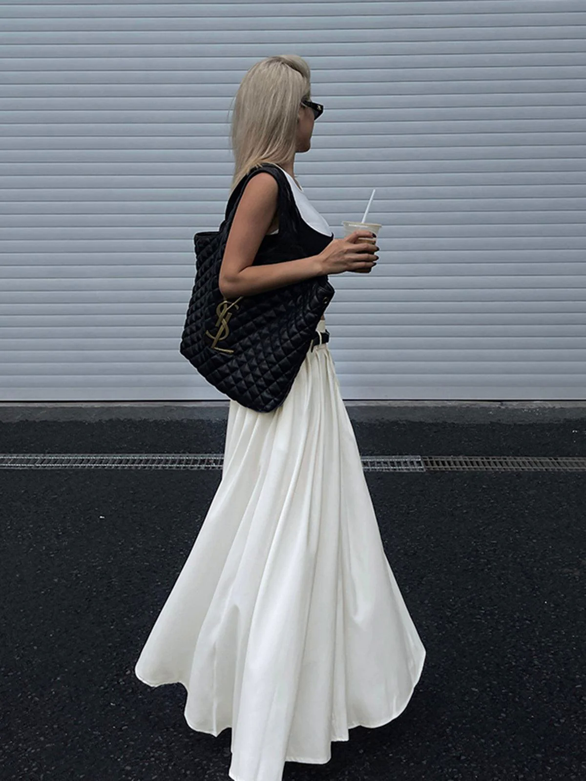 Belted Pleated Long Skirt Belted Pleated Long Skirt