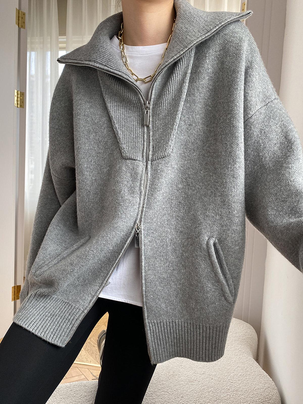 Oversized Open Collar Cardigan Oversized Open Collar Cardigan