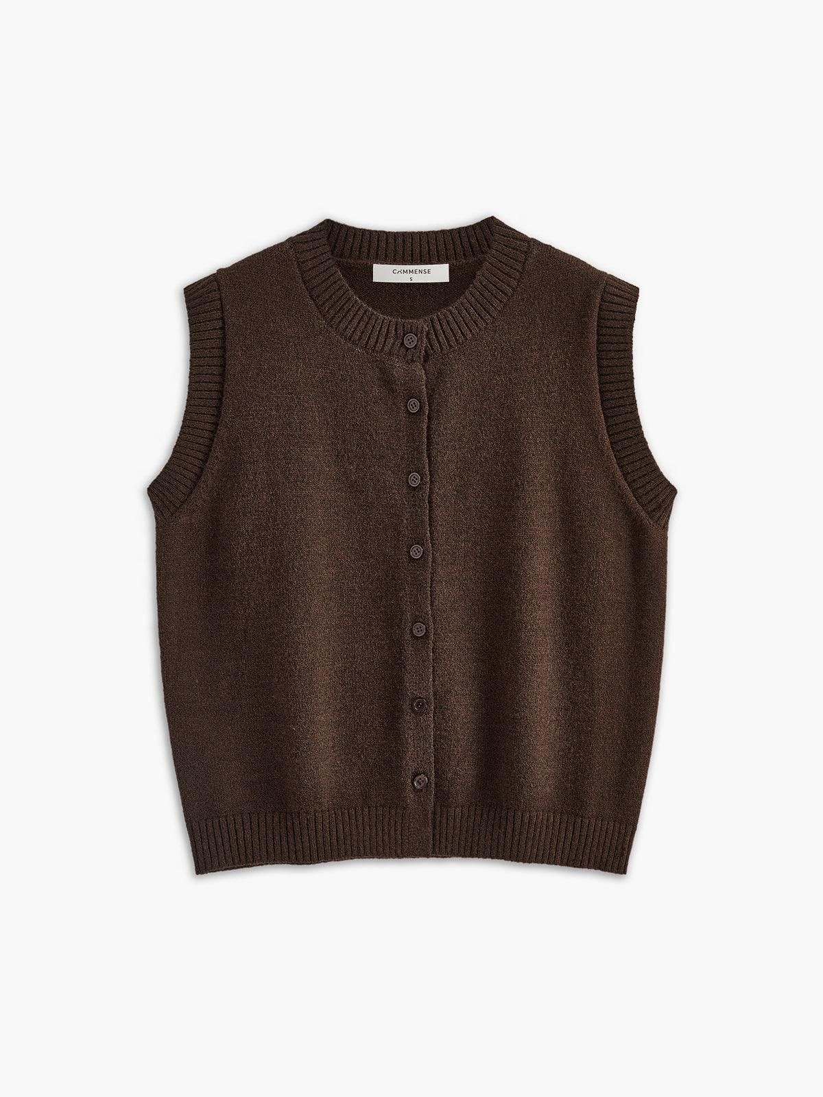Casual Button Up Sweater Vest Casual Button Up Sweater Vest
