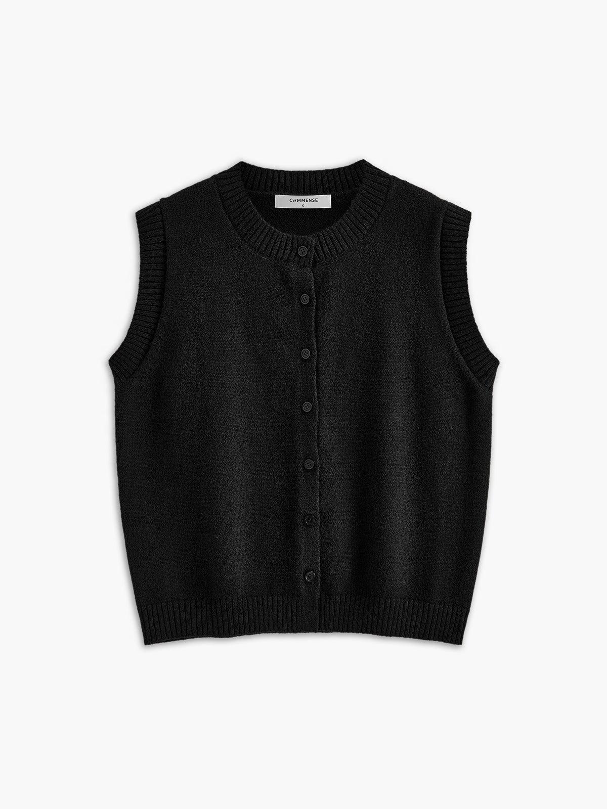 Casual Button Up Sweater Vest Casual Button Up Sweater Vest