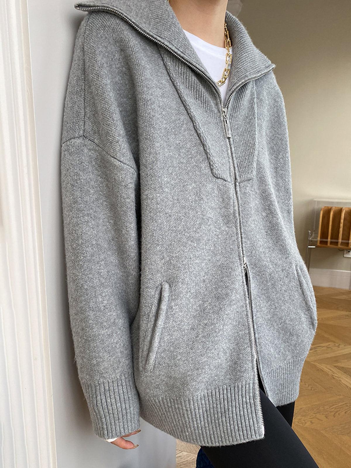 Oversized Open Collar Cardigan Oversized Open Collar Cardigan