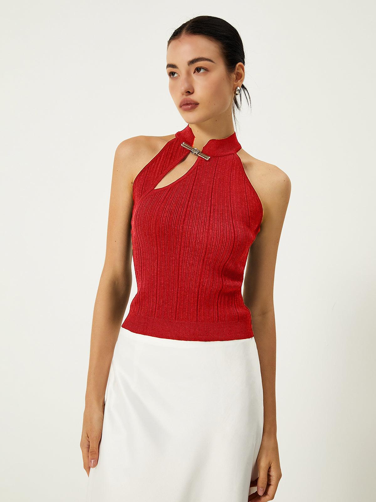 Asymmetrical Button Sweater Vest Asymmetrical Button Sweater Vest