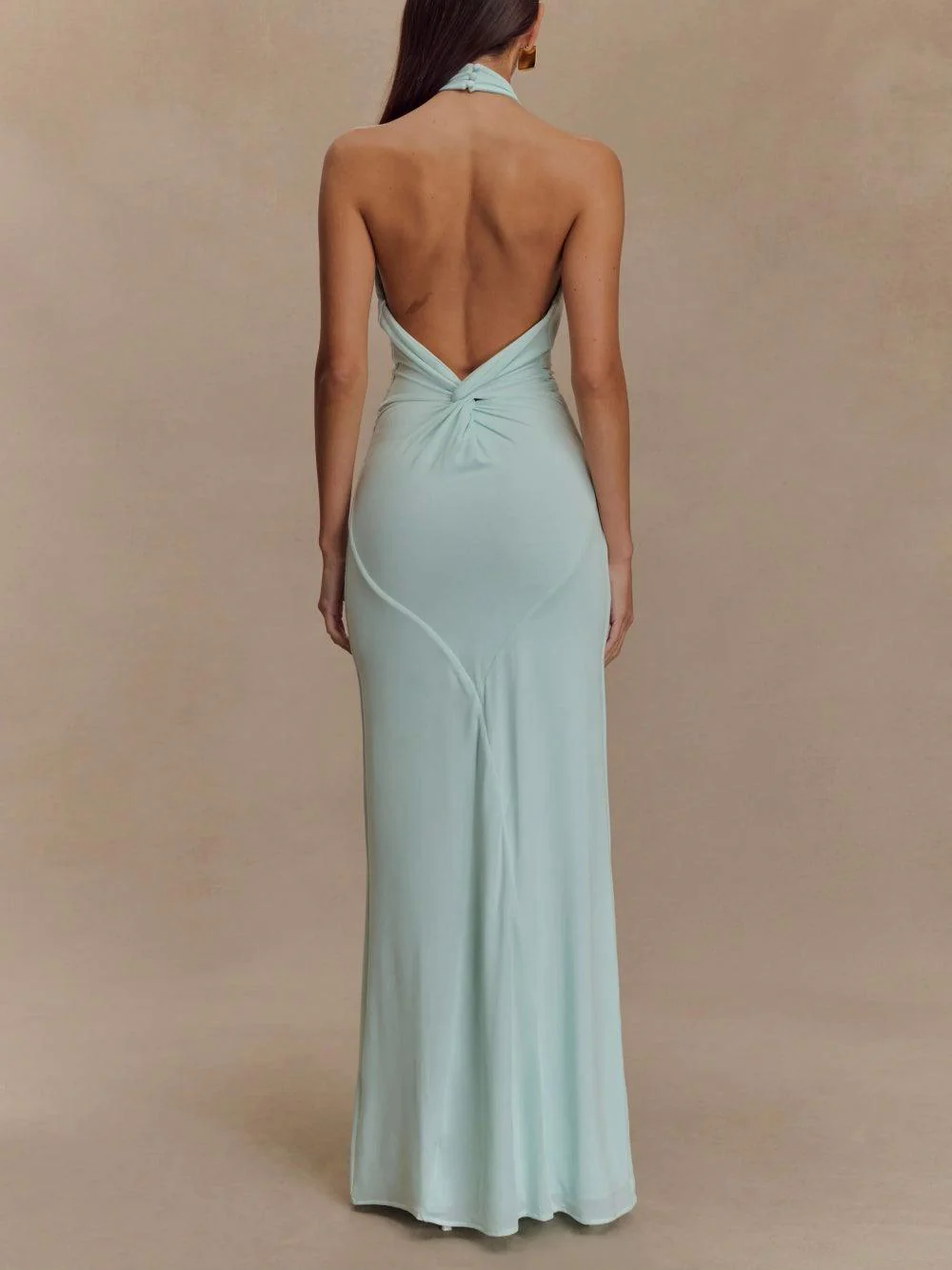Slinky Halter Maxi Dress - Lagoon Slinky Halter Maxi Dress - Lagoon
