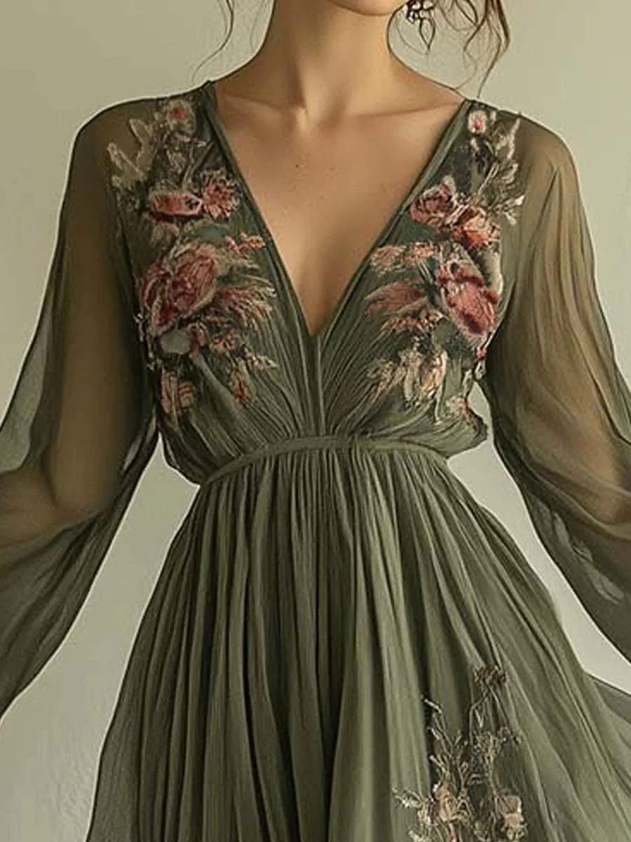 Chiffon Fashion Printed Dress Chiffon Fashion Printed Dress