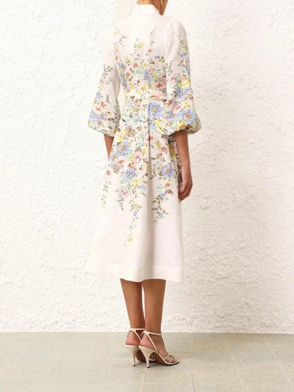 Printed Button Midi Dress Printed Button Midi Dress