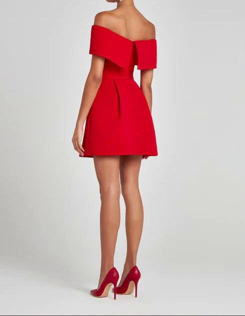Elegant Evening Lapel Bandeau Removable Belt Pocketed Mini Dress Elegant Evening Lapel Bandeau Removable Belt Pocketed Mini Dress