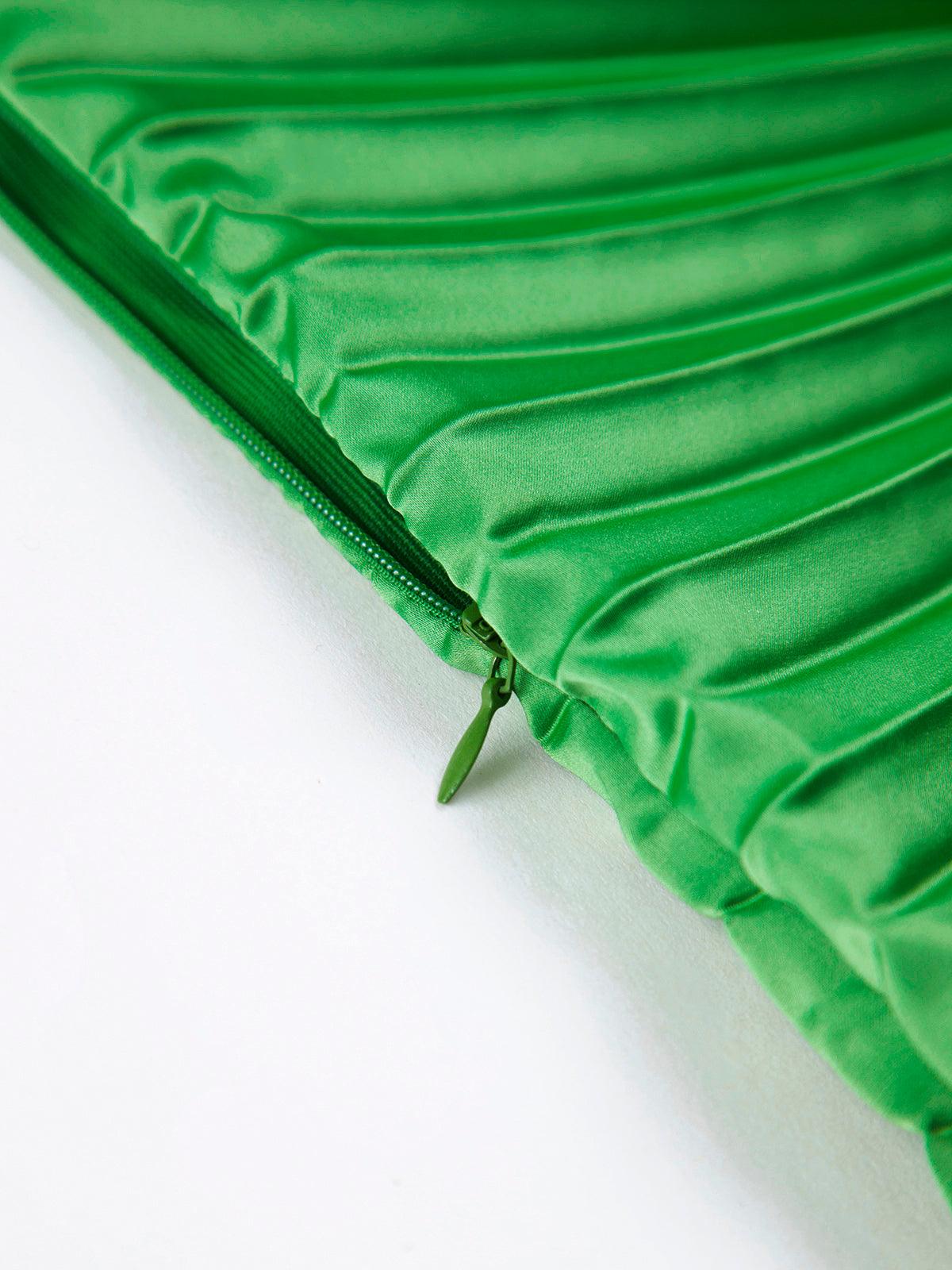 Bold In Pleat Satin Cutout Long Dress Bold In Pleat Satin Cutout Long Dress