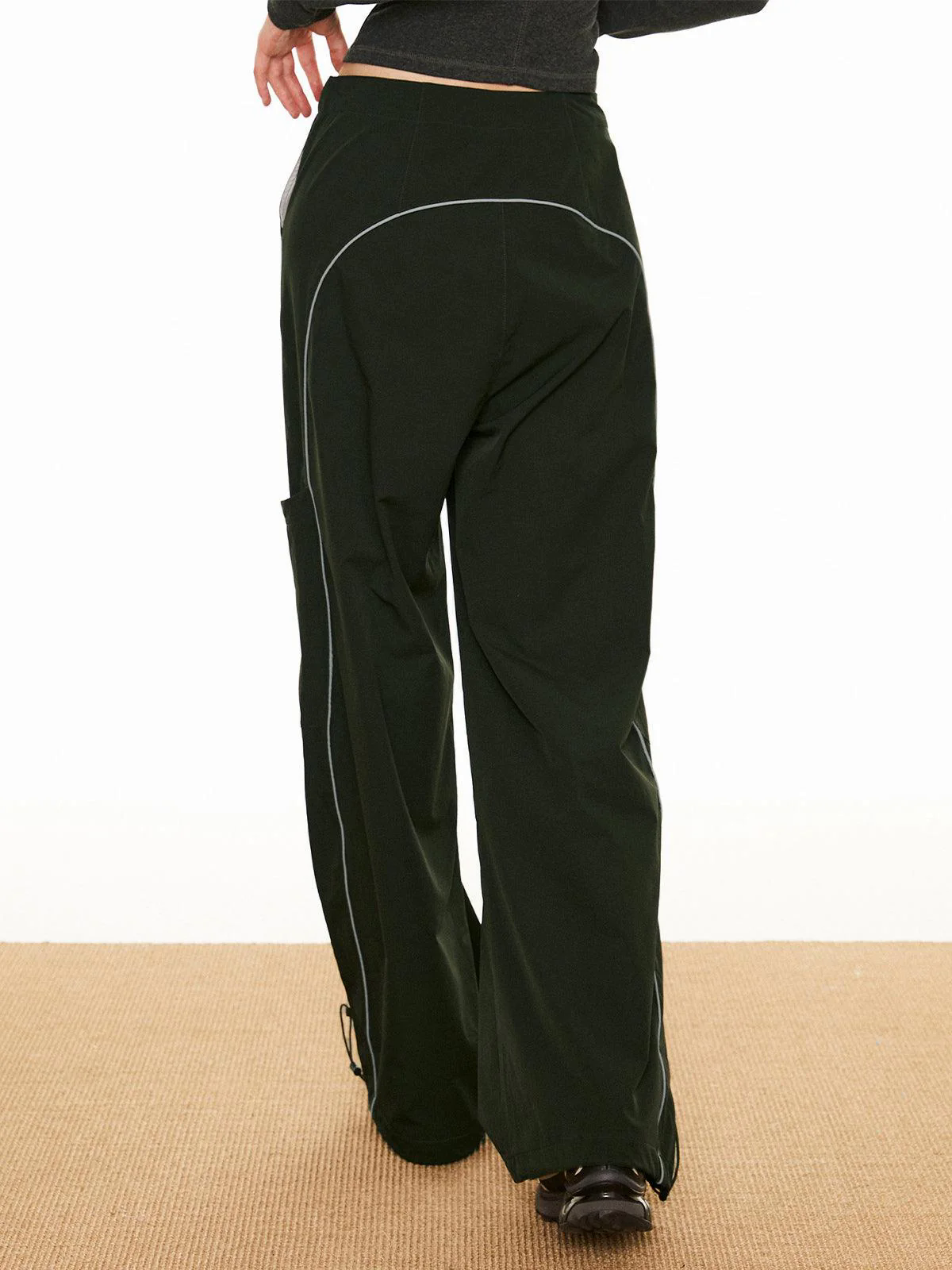 Contrast Piping Drawstring Pants Contrast Piping Drawstring Pants