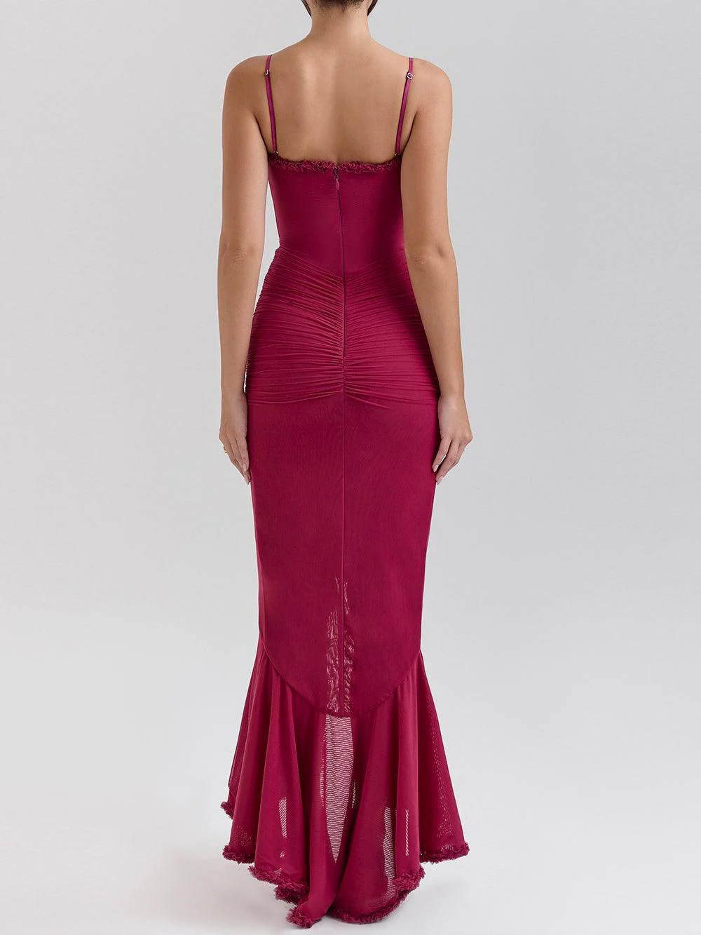 Off-the-shoulder mesh maxi dress Off-the-shoulder mesh maxi dress