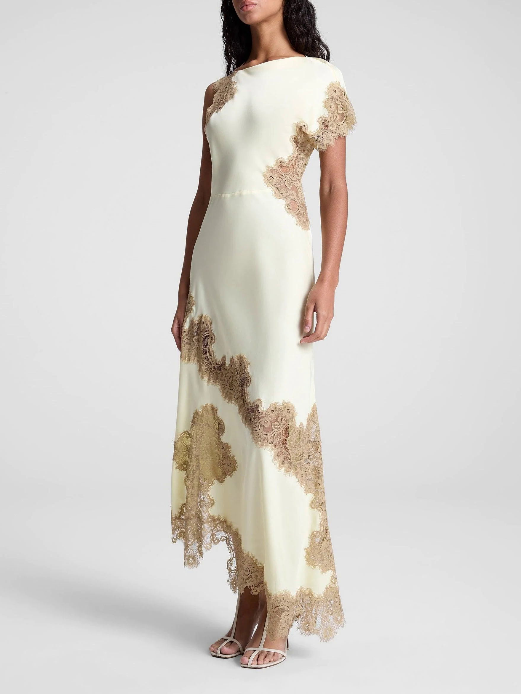 Satin and Lace Maxi Dress Satin and Lace Maxi Dress