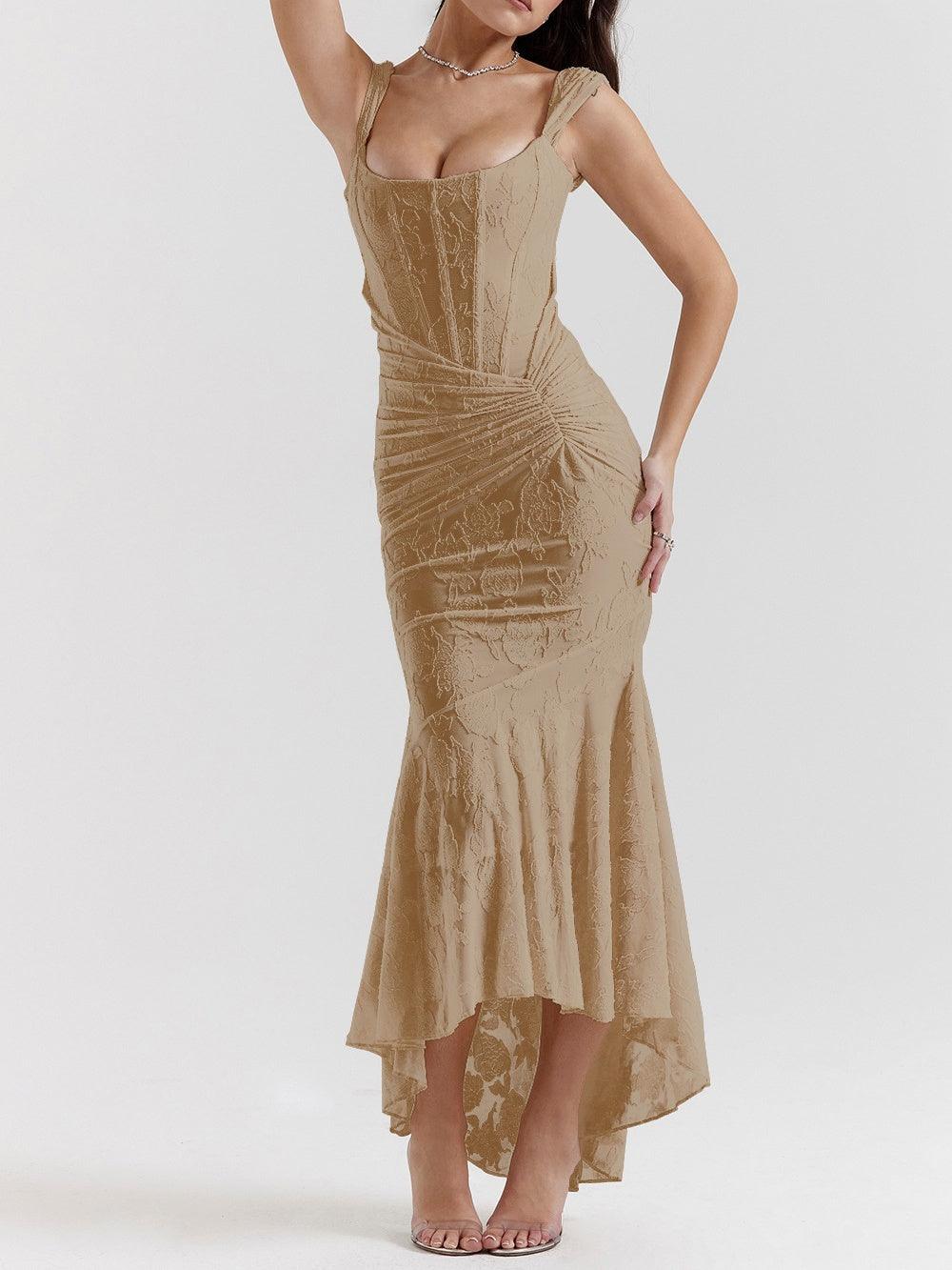 Blue bell floral maxi dress