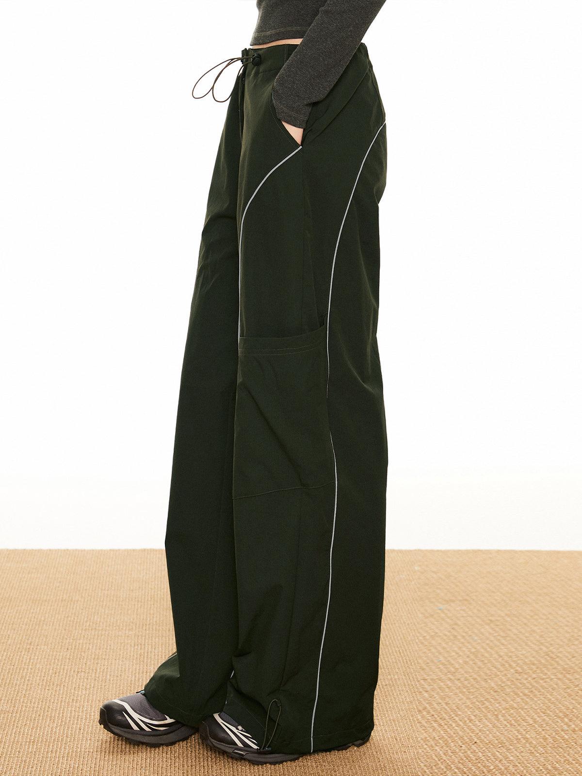 Contrast Piping Drawstring Pants Contrast Piping Drawstring Pants