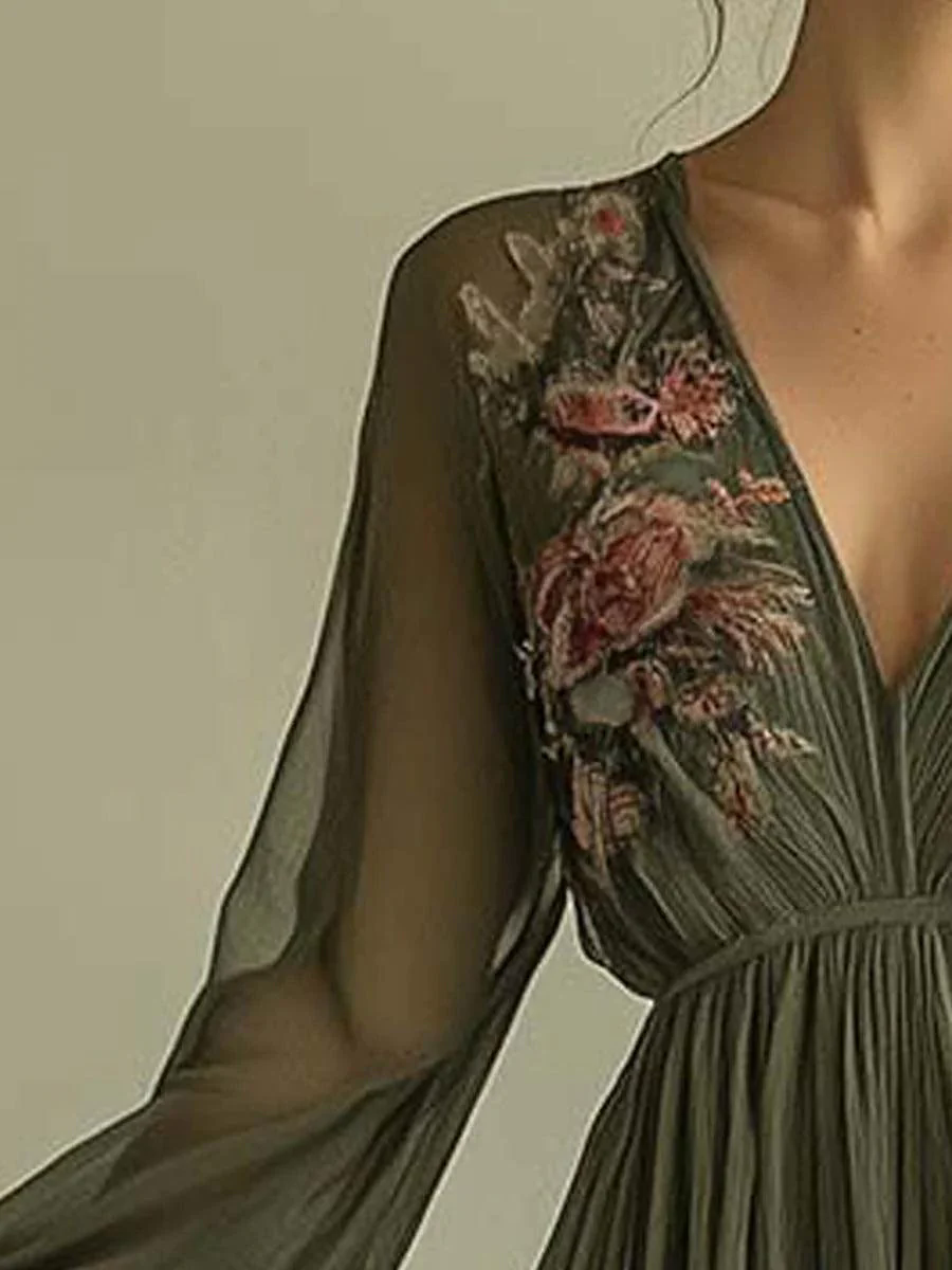 Chiffon Fashion Printed Dress Chiffon Fashion Printed Dress