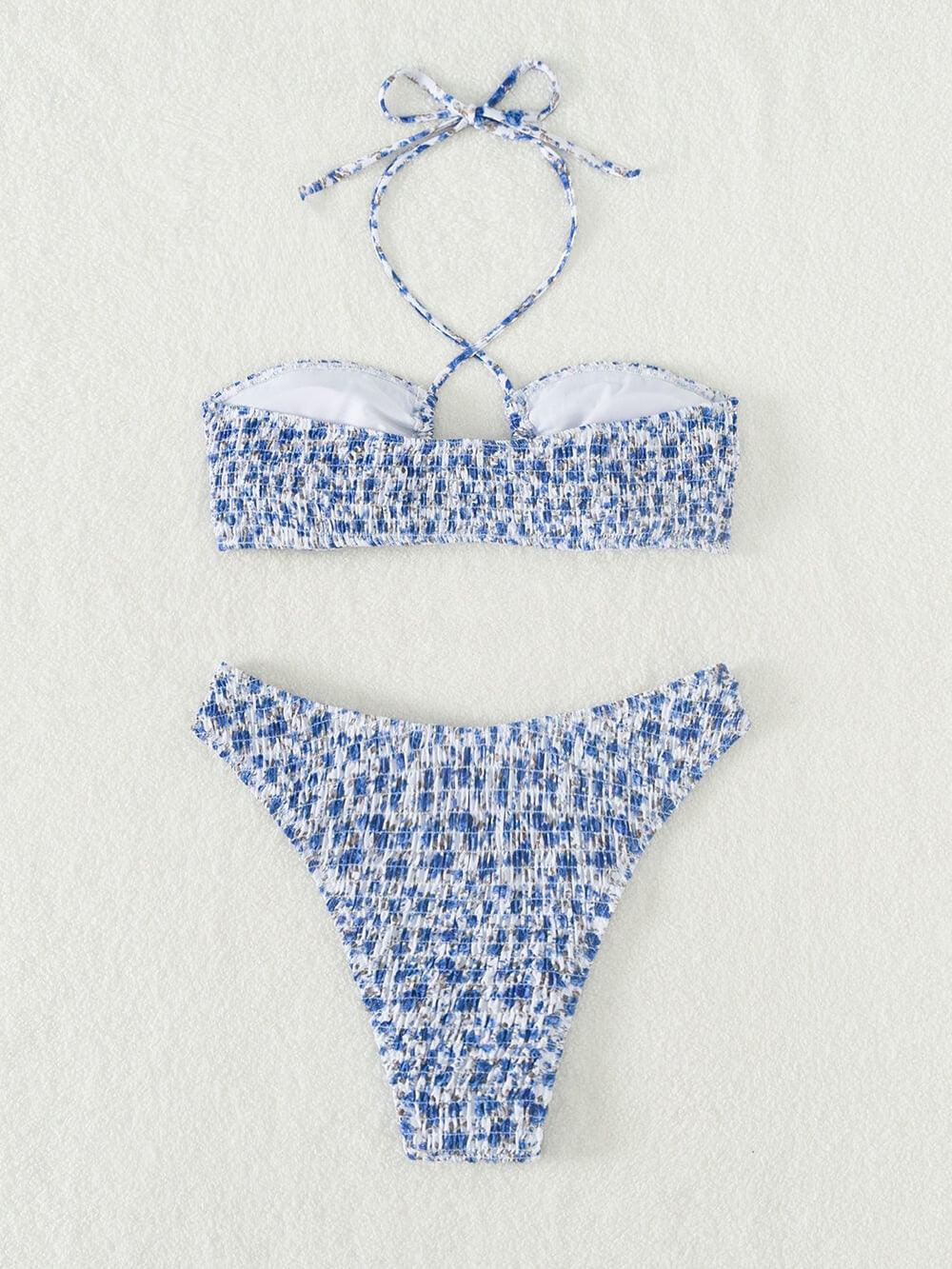 Floral Halter Bikini Suit Floral Halter Bikini Suit