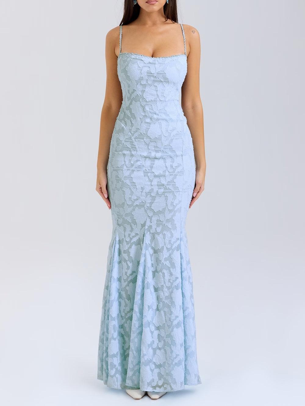 Tie-back fishtail maxi dress Tie-back fishtail maxi dress