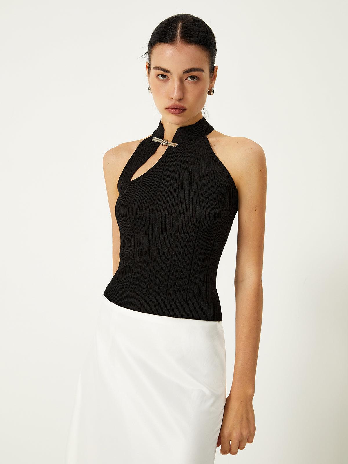 Asymmetrical Button Sweater Vest Asymmetrical Button Sweater Vest