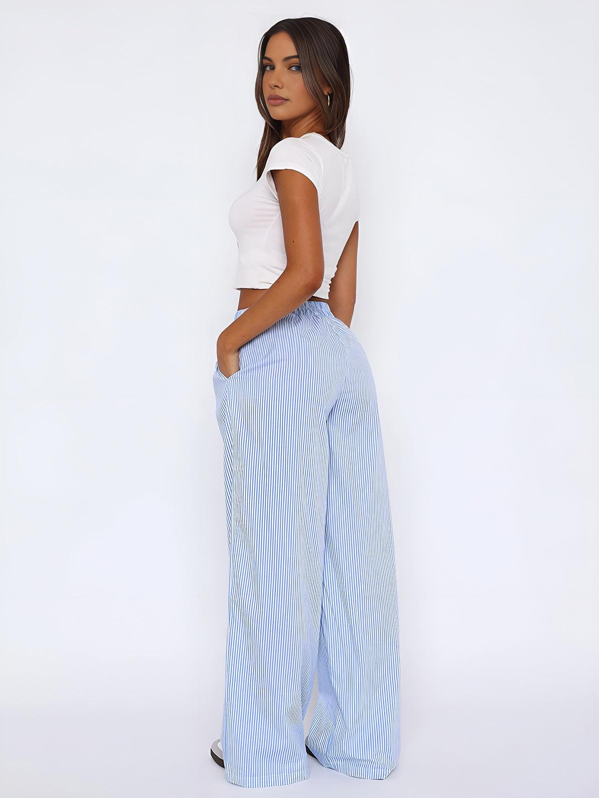 Styling Striped Long Pants Styling Striped Long Pants