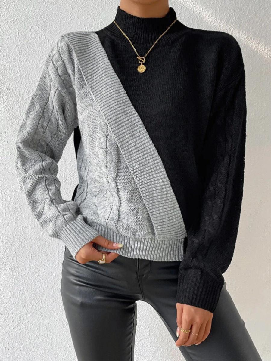 Color Block Pullover Sweater Color Block Pullover Sweater