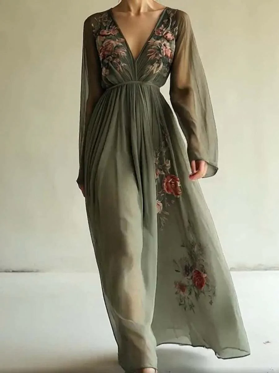 Chiffon Fashion Printed Dress Chiffon Fashion Printed Dress