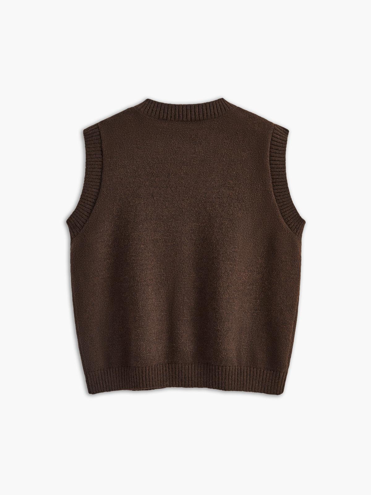 Casual Button Up Sweater Vest Casual Button Up Sweater Vest